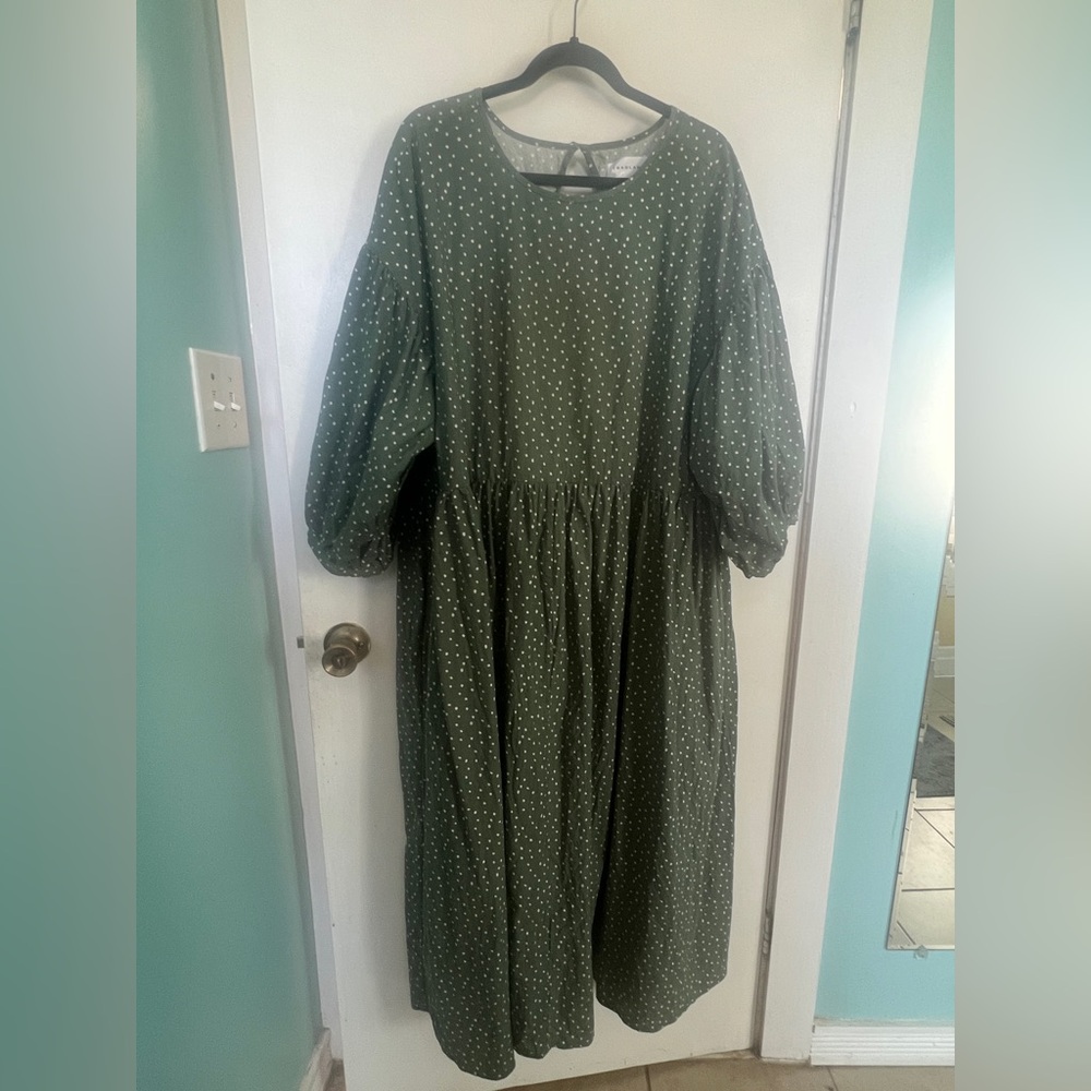 Tradlands Nico balloon sleeve midi dress 1X